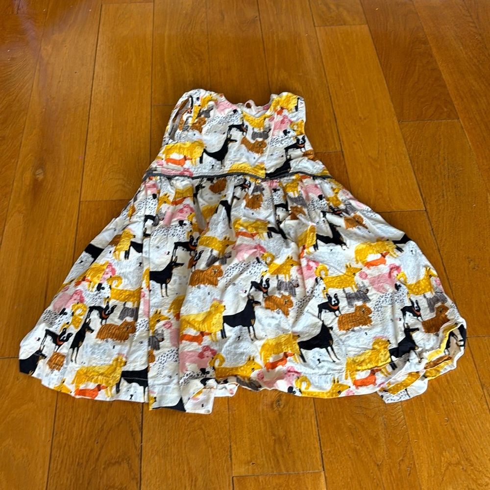 Pink Chicken Doggie Sleeveless Dress 4Y
